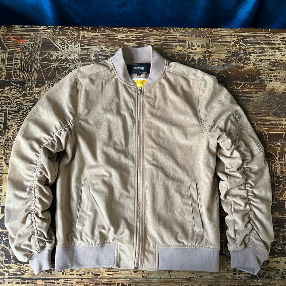 Faction Men's Tan Bomber Jacket